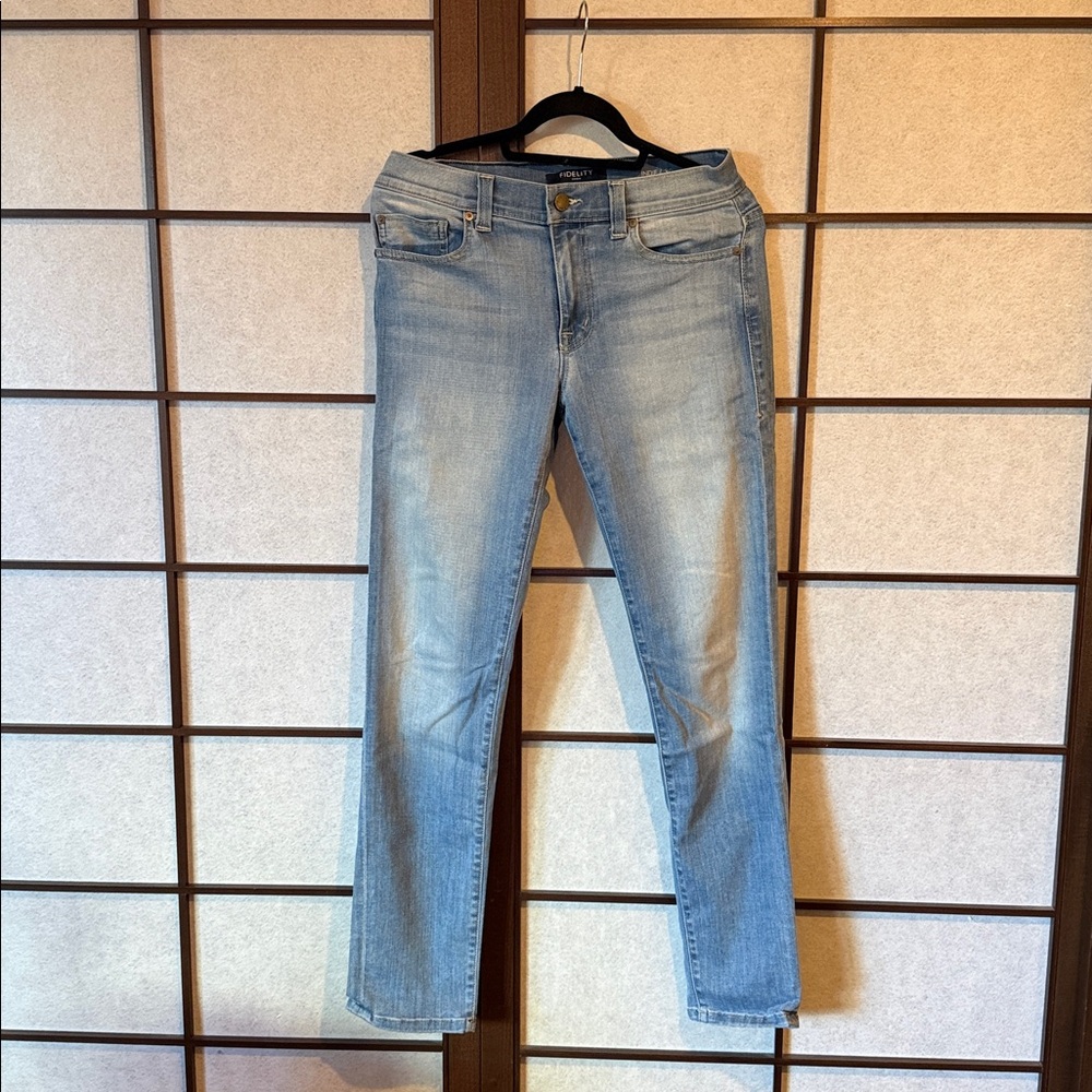Fidelity Denim Slim Jeans - Sky Blue